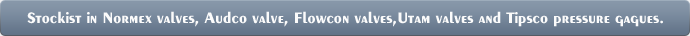 Stockies in Normex valves, Audco valve, Flowcon valves,Utam valves and Tipco pressure gagues.